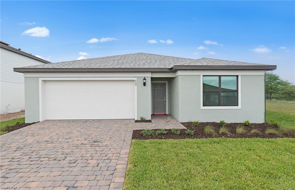 Enjoy the benefits of special pricing, low payments, and exclusive financing rates! Whispering Lakes offers a gated entrance, community pool, and is conveniently close to brand-new schools, parks, and everyday necessities making it an ideal choice for all. Best of all, there are NO CDD fees here! Introducing the new construction Chapman plan, now underway with an estimated completion between OCT/Nov. Located in the desirable Whispering Lakes Community in Lehigh Acres, just east of Fort Myers, Florida, this stunning neighborhood features 298 brand new home with smart home, open concept designs. Whispering Lakes is the perfect place to call home - don't miss out on this incredible opportunity!