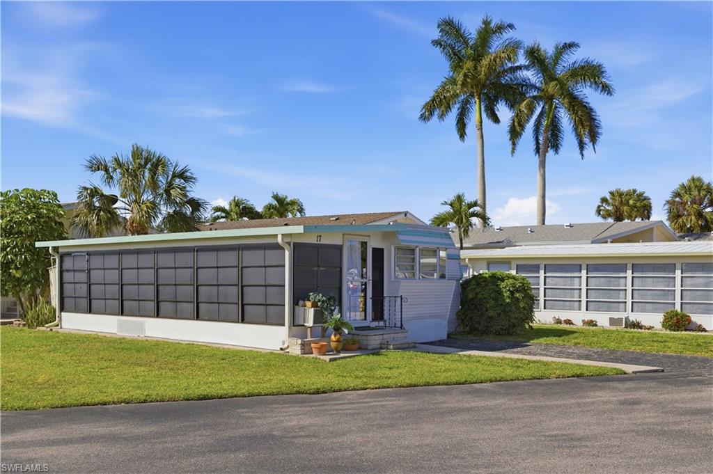 Affordable Florida living at its finest! This fully furnished 1-bedroom, 1-bath BEACH HOUSE is located in a highly desirable 55+ community with Gulf-access boat ramp—a rare find at this price point.
Step inside to an open layout featuring a bright living area with bay window, built-in storage, and a functional kitchen with ample cabinetry and skylight. The spacious sunroom with vaulted ceilings adds valuable living space—perfect for relaxing or entertaining.
The primary bedroom offers built-in storage, while the home also includes a laundry area with washer/dryer and walk-in shower for convenience.
Enjoy resort-style amenities including clubhouse, pool, shuffleboard, tennis, and direct boating access to the Gulf—just minutes to Marco Island and world-class beaches.
 Low-cost ownership + high lifestyle value
Boater’s dream without the million-dollar price tag
Perfect as a seasonal getaway, rental investment, or affordable primary residence. Opportunities like this don’t last—bring your offer!