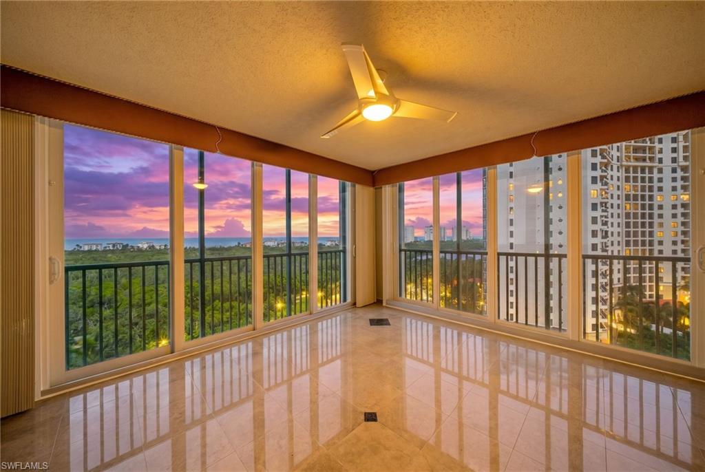 Experience luxury high-rise living in The Claridge, Unit 10D, in prestigious Pelican Bay. This 
exceptional "D" corner residence is one of the very few true four-bedroom floor plans in Pelican 
Bay, offering immediate occupancy and an outstanding opportunity to own a spacious Gulf-front 
home. Absolutely mesmerizing western views showcase the Gulf of Mexico, protected 
mangroves, and nature preserves, creating breathtaking sunsets year-round. The open floor plan 
is designed for both comfortable everyday living and effortless entertaining enhanced by clean, 
timeless luxury finishes throughout. The spacious primary suite opens directly to the expansive 
western-facing lanai and features two walk-in closets, a generously sized bedroom, and a large 
en-suite bath. Two oversized guest bedrooms share a well-appointed guest bath, while the fourth 
bedroom or den enjoys its own private en-suite bath and closet, providing exceptional flexibility 
for guests or a home office. Entertain with ease thanks to a wet bar, additional display bar niche, 
separate dining area, and a bright white kitchen offering abundant cabinetry, a sunny breakfast 
nook, and an eastern-facing balcony perfect for enjoying morning coffee and beautiful sunrises. 
Additional highlights include two air-conditioned storage closets located just outside the 
elevator, an oversized private storage locker in the garage, and a premium garage parking space 
conveniently located directly across from the elevator. The Claridge is recognized as one of 
Pelican Bay's premier luxury high-rise residences and has been meticulously maintained while 
proactively completing all current high-rise safety requirements. The professionally managed 
building offers exceptional amenities including new black no-see-um screened lanais, two 
beautifully appointed guest suites, a large lap pool, expansive pool deck, outdoor pavilion with 
new grilling stations, fitness center, sauna, private dining room, social room with full bar, library, 
and an active social calendar that creates a welcoming community atmosphere. Residents enjoy 
the world-class lifestyle of Pelican Bay, featuring private beachfront restaurants and bars, 
exclusive beach services, tram access located directly behind the building, miles of walking and 
biking paths, a state-of-the-art wellness center with fitness classes, championship tennis, 
extensive pickleball facilities, and one of Naples' most coveted private beach experiences. Ideally 
located just minutes from Mercato, Waterside Shops, Artis—Naples, fine dining, and cultural 
attractions, this remarkable residence offers an unparalleled combination of luxury, convenience, 
spectacular views, and an amenity-rich coastal lifestyle.