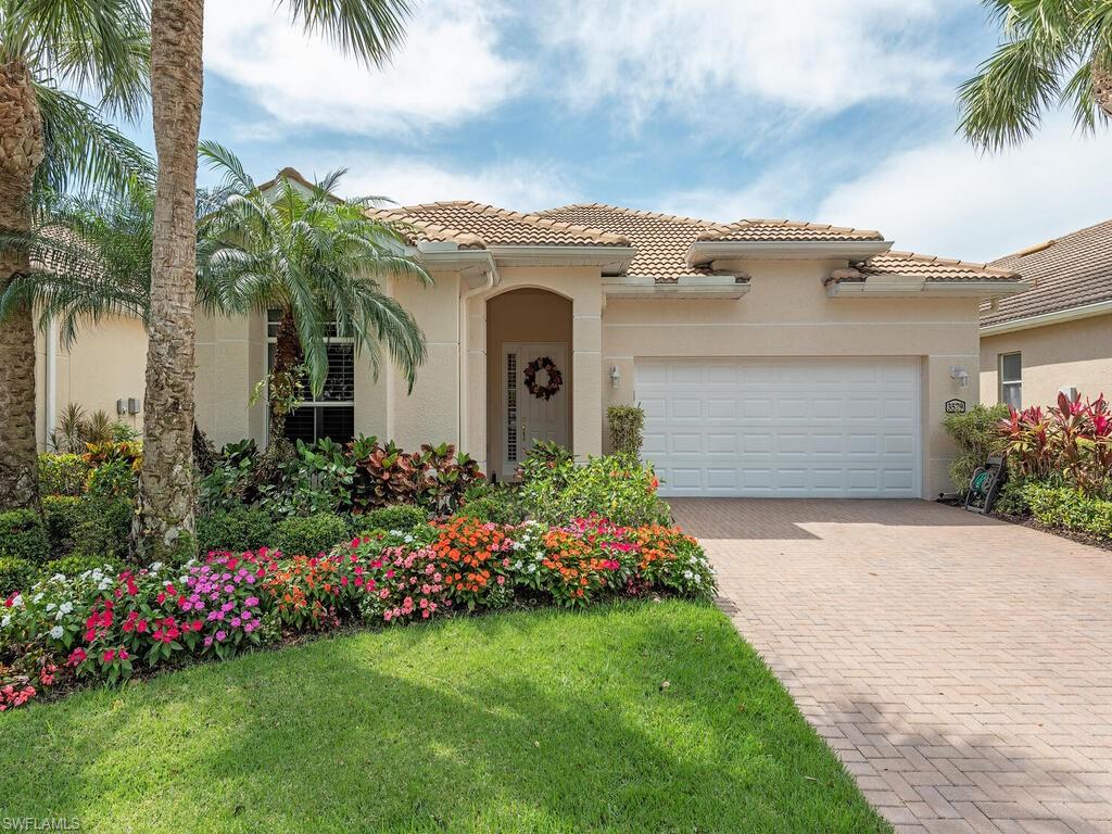 H9310 - Pristine and meticulously maintained three bedroom, two bathroom Brighton floor plan in sought after Cypress Woods Golf and Country Club is now available!  Enjoy panoramic lake views from the large screened lanai were you can enjoy endless sunsets with western exposure. Entertaining is a breeze with a well laid out floor plan that provides easy access from the interior to the outdoor living space. Spacious kitchen features, breakfast bar, wall oven, solid surface counter tops and separate dining area. Cypress Woods is ideally located off of Immokalee Road just minutes to I-75 and plentiful shopping, dining and entertainment. This resort-style community is loaded with amenities such as two restaurants, putting green, clubhouse with pool and spa, lap pool, bike and jog paths, fitness center, tennis, pickleball, bocce, social activities, and a variety of clubs to suit everyone!