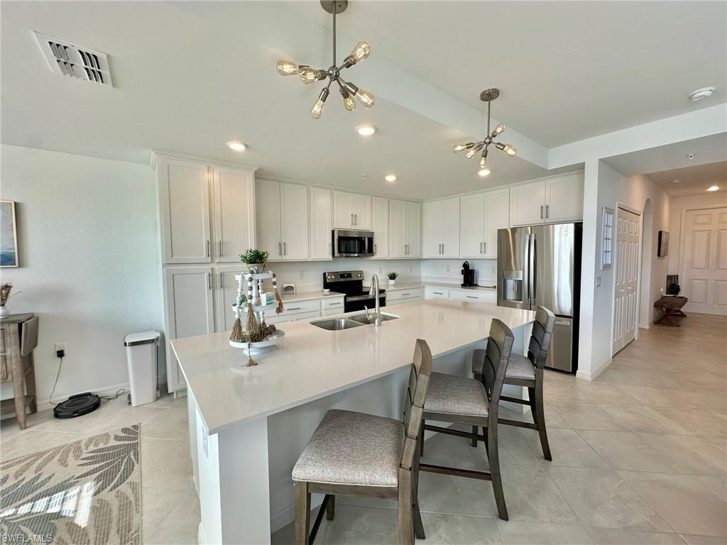 ***Golf Membership*** Babcock National*** Babcock Ranch*** This stunning Golf and Country Club Community is situated on the northeast side of founder's square across Lake Babcock. This Birkdale Terrace Condo is a 2 bedroom 2 bathroom, on the 2nd floor with Golf Course and Lake views. The condo delivers an ideal split bedroom floor plan with over 1,100 square feet of living space. Open concept main living space features kitchen island, formal dining space and living area with access to the screened lanai. The Golf Membership can be transferred to the tenant during their lease. Transfer fees and golf cart/green fees applicable.