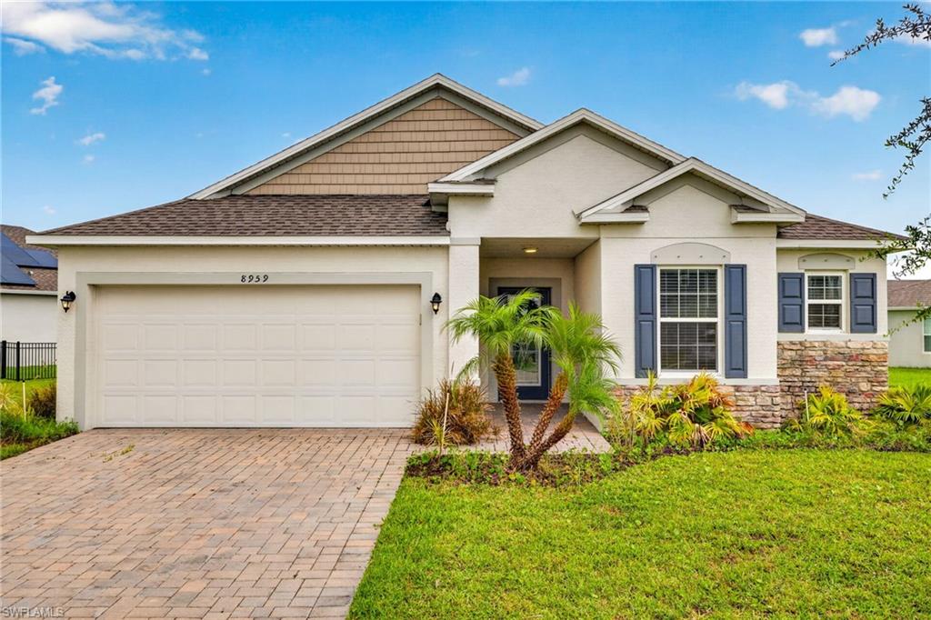 Welcome to Brightwater Lagoon, one of Southwest Florida’s most exciting master-planned communities. Built in 2022 and positioned on one of the largest lots in the neighborhood, this beautiful lake-view home offers nearly 2,000 square feet of thoughtfully designed living space with plenty of room to create the backyard retreat you have been envisioning, including space for a future pool.

Inside, the home features a bright, open-concept layout with three bedrooms, a flexible bonus space, and a desirable split-bedroom floor plan that provides both comfort and privacy. The bonus area is perfect for a home office, playroom, media space, or guest area. Brand-new carpet in all bedrooms adds a fresh, move-in-ready feel.

Enjoy peaceful lake views, an oversized homesite, and the added confidence of being located in a no-flood-zone area. Brightwater residents enjoy access to exceptional community amenities, including Florida’s first crystal-clear lagoon, fitness center, walking trails, dog parks, and beautifully planned outdoor spaces.

As an added benefit, the seller is offering up to $10,000 in concessions to the buyer, which may be used toward closing costs, prepaids, or a potential interest rate buy-down.

Conveniently located near shopping, dining, schools, and everyday conveniences, this home offers the perfect blend of space, lifestyle, and location. A rare opportunity to own a newer lake-view home on a premier lot in Brightwater Lagoon.