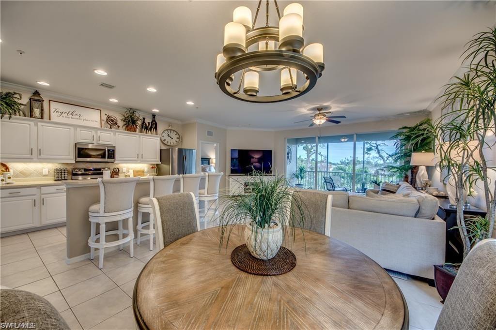***STUNNING ANNUAL RENTAL***UNFURNISHED LOCATED IN CALUSA PALMS, FT. MYERS***Annual unfurnished rental. -- This beautifully updated end-unit coach home in the highly desirable Calusa Palms community offers a perfect blend of comfort, space, and style. Located on the second floor, this expansive 2-bedroom, 2-bath residence also features a large enclosed den with pocket doors—ideal as a home office, guest room, or third bedroom, easily accommodating a king-size bed.

Inside, you'll find a bright and airy open-concept layout that seamlessly connects the living, dining, and kitchen areas, perfect for everyday living and entertaining. Elegant crown molding runs throughout the home, complemented by a cozy loft, attached garage, and a private screened-in lanai with peaceful views of the surrounding nature preserve.

Calusa Palms residents enjoy a wide range of amenities just moments from home, including a clubhouse, resort-style pool, tennis and pickleball courts, bocce, and a fitness center. Conveniently located near top-rated beaches, golf courses, shopping, and dining, this home places you at the heart of everything Southwest Florida has to offer.

***FIRST, LAST & SECURITY DUE PRIOR TO MOVE-IN***