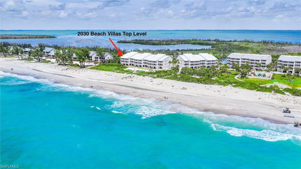 Located on the stunning beaches of South Seas Resort, this exceptional 3-bedroom, 2-bathroom Gulf Beach Villa has been completely renovated to offer a premier seaside sanctuary living experience.  Situated in one of the most sought-after Gulf-front locations on Captiva, this villa provides not only an upscale coastal oasis but also a fantastic rental income opportunity.  Inside, you'll find a spacious, open-concept layout featuring high-end finishes including tile flooring, impact-resistant windows & sliding glass doors, white cabinetry with trendy countertops and stylish coastal decor. The villa's contemporary design includes a thoughtful floor plan with soaring ceilings in the great room and primary bedroom.   Most rooms offer breathtaking views of the expansive shell-strewn beach and the azure GULF waters.  Residents and guests can enjoy the complex’s resort-style amenities, including a swimming pool, tennis courts, grilling areas, and ground-level storage lockers.  The landscaping around the buildings and common areas are filled with vibrant foliage, mature, towering palm trees, and fragrant, colorful, blooming, tropical, plants.  Gulf Beach Villas 2030 participates in the on-site rental program through South Seas Resort where owners and guests can access the resort amenities with complimentary chairs and umbrellas; resort pools and a newly built water park known as Captiva Landing which includes a lazy river, splash zones, and waterslides. Bayview Pools feature a waterslide and the Tarpon Tiki Bar.  Other notable amenities include The Clutch - a 12-hole, par-3 course; Flippers Arcade, and the Bayview Fishing Pier.  Dining options including Redfish Grill, Harbourside Grill, Scoops & Slices Ice Cream.  This Beach Villa is a rare gem that combines an investment opportunity with style, comfort, and an unbeatable location. Don't miss the chance to own a piece of paradise in one of Captiva's most sought-after communities. Rentals to be honored.  Call for your private showing.