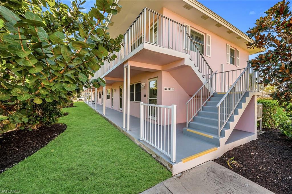 Welcome to Seabreeze South, where island living is effortless and ideally less than a mile from the white sands of Residents’ Beach on beautiful Marco Island. This charming second-floor efficiency is offered fully furnished and showcases a light-filled interior that has been thoughtfully refreshed and tastefully decorated, creating an inviting coastal retreat ready to enjoy immediately. Tile flooring flows seamlessly throughout, enhancing the bright, airy aesthetic while providing durability and ease of maintenance. The residence has been freshly painted and features updated cabinetry with soft-close doors and drawers, blending style with everyday functionality. A new refrigerator, new Wi-Fi-enabled water heater, and a new air-conditioning system provide modern comfort and efficiency. Hurricane-resistant windows and a new storm door add peace of mind, while natural light fills the space through updated pull-down blinds. A DC-powered ceiling fan and tech-forward USB and USB-C charging outlets offer convenient, contemporary touches. The efficient layout maximizes space and versatility, making this an ideal island getaway, seasonal retreat or investment opportunity in a desirable central location. Residents of Seabreeze South enjoy a well-maintained community with an oversized swimming pool ideal for relaxing afternoons in the sun, shuffleboard courts for social gatherings, a clubhouse, additional storage space and assigned parking for convenience. The central island setting places you moments from Marco Island’s popular dining, shopping and everyday conveniences, allowing you to fully embrace coastal lifestyle. Whether you’re seeking a weekend escape, winter residence or potential income-producing property, this beautifully updated and fully furnished efficiency offers exceptional value in one of Marco Island’s convenient locations.