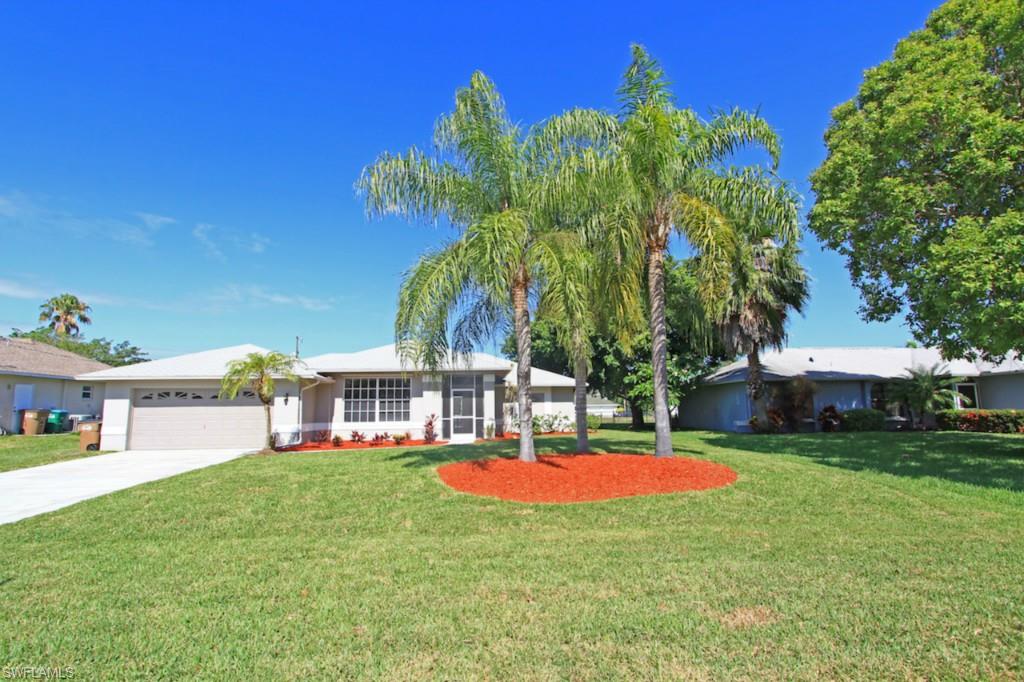 This Newly Renovated Pool home has underwent an extensive No Nonsense luxury transformation.  From the outside you will see New Floratam Sod, New Exterior Paint & New Landscaping including Fresh Mulch, 3 Mature Palms & an Irrigation System.  Step inside & you will see Real Wood Floors w/New Tile in the Kitchen, Baths, & Master Bed, New Paint & Crown Molding, New Fans & Light Fixtures.  The updated Eat-in Kitchen has Real Wood Cabinets w/Crown, New Granite Counters w/a Travertine Backsplash, New S/S Appliances, an Expansive Granite Bar Top & a Pantry.  The Living/Dining Areas have Vaulted Ceilings, a built-in Entertainment Area w/Recess Lighting & overlook the impressive Pool Area.  Both Baths have been updated featuring New Vanities w/Granite, New Tiled Showers w/Mosaic, New Lights, Mirrors, Sinks & Faucets.  The Master Bath even has a New Frameless Shower Door & Dual Sinks. The Master Bed has Dual Walk-in Closets.  Both Guest Beds have Wood Floors.  There is an under truss lanai, a Newly restored Pool including a newly painted Pool Deck.  There is even Manabloc Plumbing.  Location is nestled between Chiquita & Skyline Blvd in an established neighborhood.  City Water/Sewer are IN.