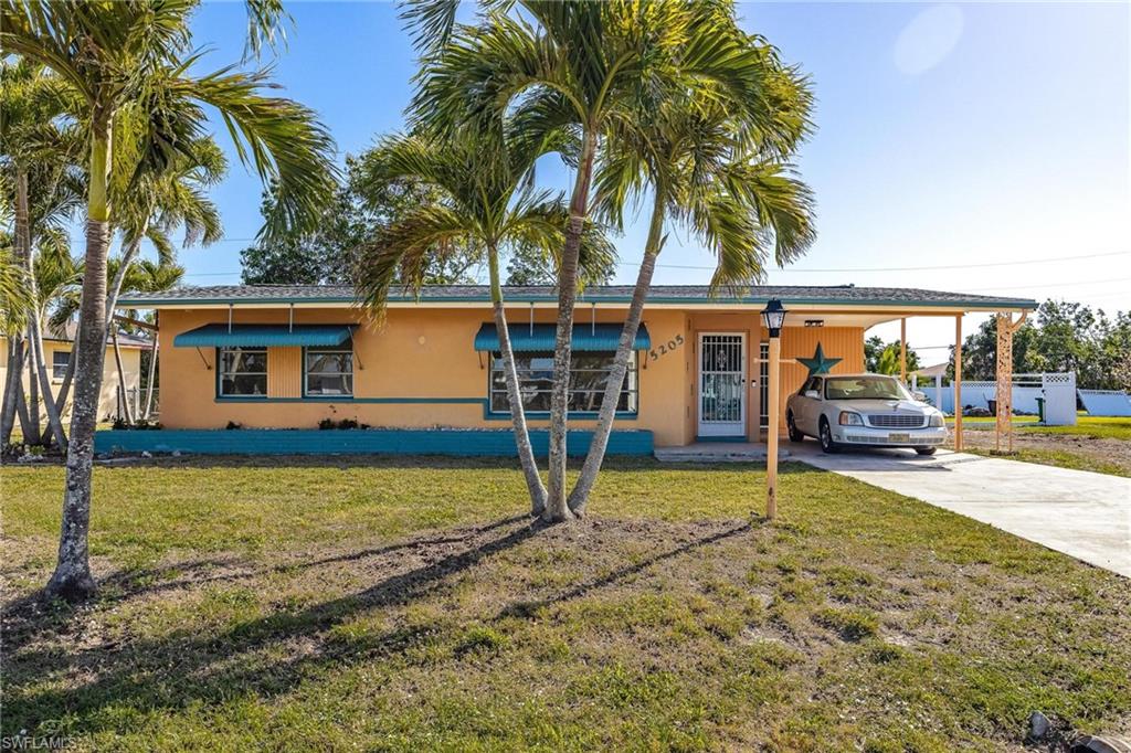 Check out this charming Mid-Century Modern Beauty - an absolutely must-see fixer-upper! This “Apache” is one of the original 8-home plans offered during the development of Cape Coral. The spacious backyard is a blank slate awaiting your special touch to make it your own. Items to note: the entire home was re-piped (JAN 2022), NEW sewer line to city connection (MAR 2022), NEW HVAC (JUL 2022) & NEW Roof (FEB 2023 due to damage from Hurricane Ian). Interior storm damage has been mitigated, dried out, and is now an open canvas for your updates. All appliances included and all assessments paid.
One of the great things about this home is its Yacht Club neighborhood location - a convenient 5-min bike ride to all the restaurants, shops and activities downtown Cape Coral has to offer. It’s also a quick 20-minute commute to Southwest International Airport (RSW) and downtown Fort Myers. Offered AS-IS with right to inspect, it’s perfect for first time home buyer or investor.
This is your opportunity to live the Florida lifestyle in an amazing location on a very quiet street. Come see this gem and start making your memories today! Should qualify for an FHA 203K loan.  Agents, see attachments.