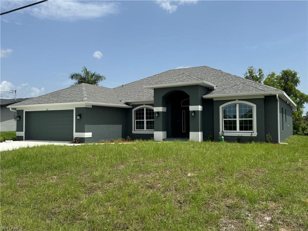 NEW concrete seawall on the Moro Canal with CITY WATER/sewer/reclaimed water & ASSESSMENTS PAID. NO FLOOD INSURANCE REQUIRED *ZONE X* ASK ABOUT INCENTIVES! NEW CONSTRUCTION = NEW ELEVATION + NEW WIND LOAD BUILD CODES + BUILDER WARRANTY! This is the Perfect 4 bedroom, 2 bathroom, 2 car garage ranch with 2330 sq ft of highly functional space on a gorgeous Canal Lot in the Heart of Cape Coral. High Volume Ceilings, Plank Tile & Granite Throughout, - Copious Natural Lighting, Southern Rear Exposure from your 23'x8' covered lanai, - Parade of Homes winner for best feature "Integrated Family Living Space" *MLS Listing Data Subject to Errors & Omissions**Price & Availability Subject to Change*