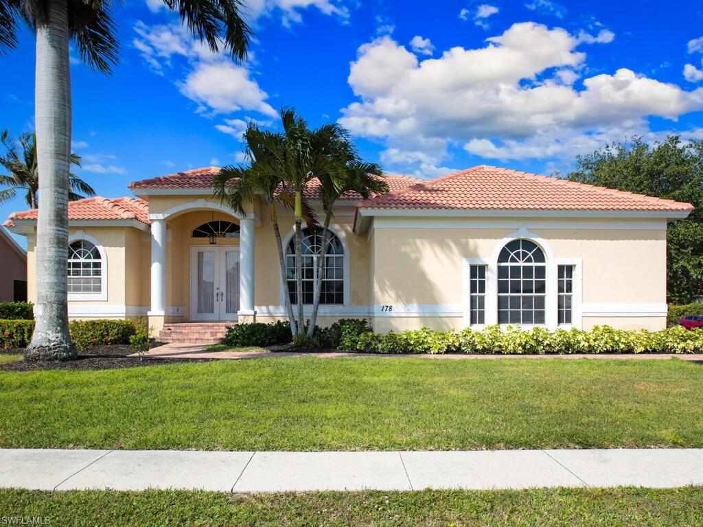 Temporarily withdrawn while tenants in town! DO NOT CALL SELLER! Welcome to Marco Island, a beach and boating resort island with a small-town character; some call it magical, some call it mystical, you can call it home.  You’ll love this stately 3 bed, 3 bath home on a beautiful corner lot with a NEW AC (2020), NEW roof (2019), NEWer Water Heater (2017) and New kitchen appliances (2020).  You’ll live on the lanai, spending your days splashing around in the pool and your evenings BBQing with family and friends or just watching the stars.  The light and bright great room is welcoming with lots of natural light reflected by the striking tile flooring under soaring ceilings and is connected to the open kitchen by a convenient breakfast bar.  The kitchen is completed by white shaker cabinets and stainless steel appliances and has a lovely breakfast nook surrounded by windows overlooking the pool, a great place to start your day. The generous owner’s suite shares access to the pool and includes a spacious ensuite with dual sinks, large shower and soaking tub under the window. Two more bedrooms and well appointed bathrooms, one with direct pool access, round out this lovely home.