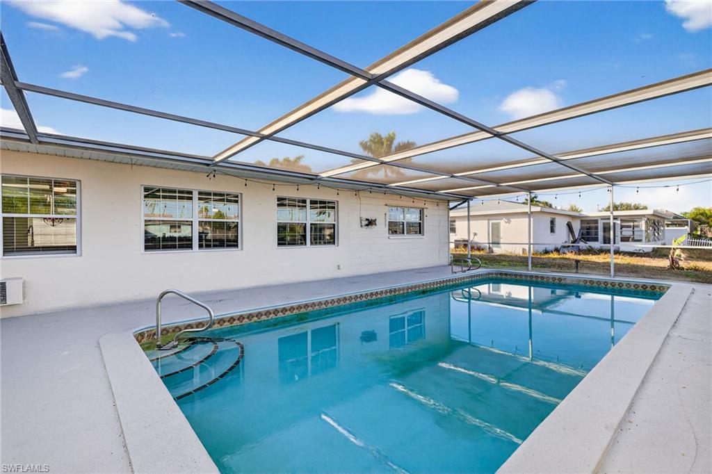 Water Front Gulf access Pool Home Welcome to this stunning 3-bedroom, 2-bathroom home located in the desirable Waterway Estates North Fort Myers, FL. This property boasts a private pool, perfect for year-round enjoyment. The dock is for 32FT Boat lift for canoe or Kayak is a boater's dream, providing direct Gulf access via a canal. The large screen-enclosed lanai pool area is an ideal space for entertaining or simply relaxing while enjoying the Florida sunshine. This home offers a unique blend of comfort, style, and convenience, making it a perfect choice for those seeking a luxurious lifestyle. Experience the best of Florida living in this beautiful home. Lawn and Pool care Included