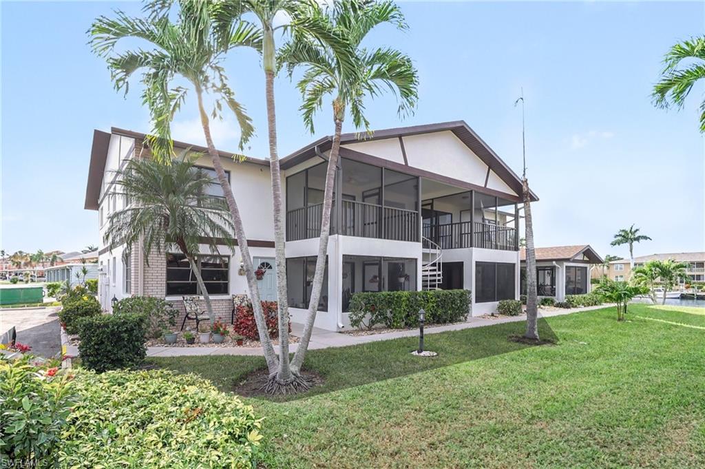 Fantastic 2 bedroom 2 bath gulf access condo in the SE Cape on the 200 foot wide Rubicon Canal. This property boasts over 1100sf of living area, large kitchen and living room, spacious bedrooms, loads of outdoor living space on the screened lanai!! LOW HOA FEES, great southeast location close to restaurants, shopping and schools. Unit has an extra storage closet. Recent exterior paint, gutters, soffit, carpeting, and roof. All assessments have been paid. Brand new HVAC system, including duct-work!