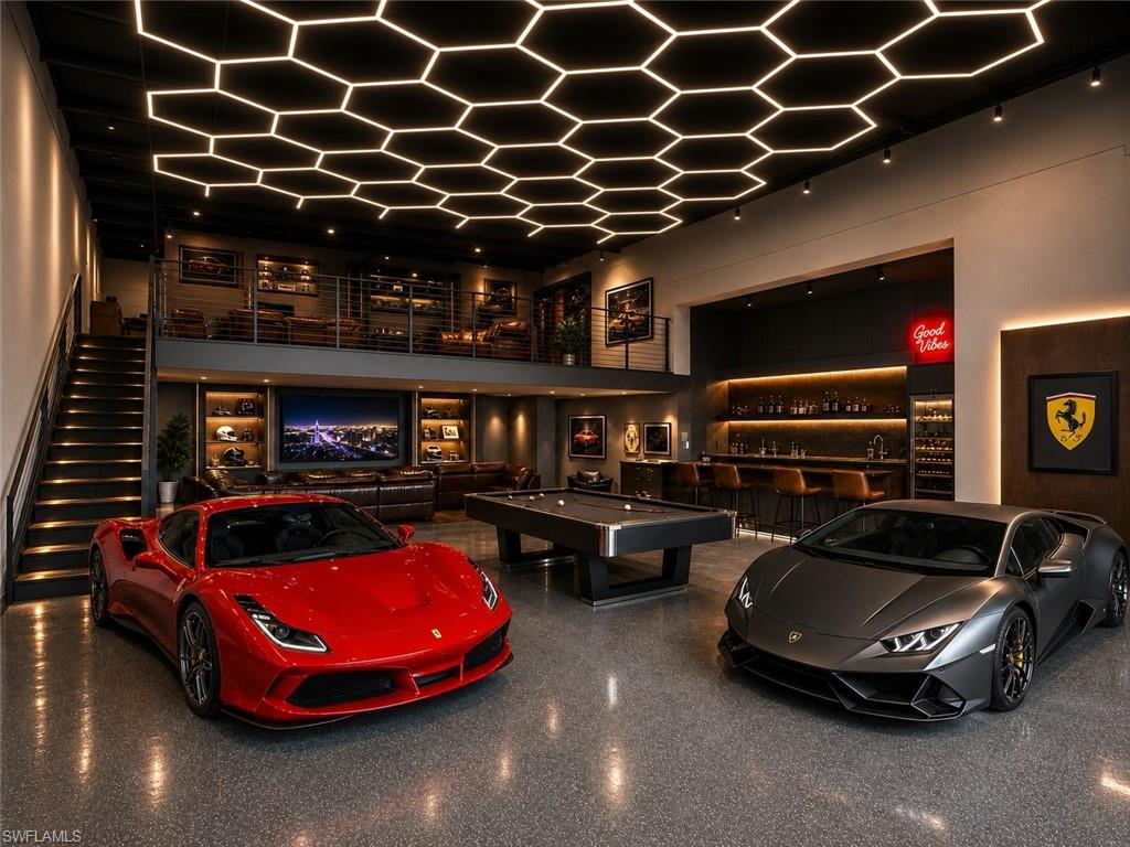 The Ultimate Man Cave & Luxury Toy Garage Introducing an exceptional 2,100-square-foot luxury garage condo designed for automotive enthusiasts, collectors, entrepreneurs, and those seeking the ultimate private retreat. Whether you're housing exotic cars, boats, RVs, motorcycles, or creating the perfect entertainment space, this versatile unit offers endless possibilities. Featuring soaring ceilings, expansive open space, and oversized access doors, this property provides ample room for vehicle storage, lifts, workshops, recreational equipment, or a custom-designed second-floor mezzanine. Create your dream setup with a lounge area, sports bar, golf simulator, office, fitness space, or private clubhouse. Conveniently located with easy access to major roadways, this secure, low-maintenance property is ideal for protecting your prized investments while providing a one-of-a-kind space to relax, entertain, and enjoy your passions. Whether you're an avid boater, car collector, business owner, or simply need additional premium storage, opportunities like this are rare. Elevate your lifestyle and create the ultimate personalized retreat.