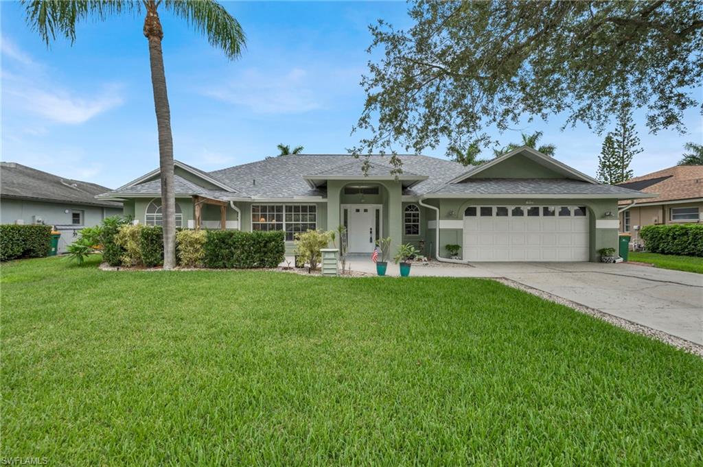 Rare opportunity to become a new owner in the highly sought-after community of Turnbury! This home offers the largest floor plan in the community!  Meticulously maintained four-bedroom home with gorgeous pool and large screened lanai.  In the last couple of years improvements and renovations include a new roof, newly refinished pool, beautifully renovated primary bath and closet and porcelain plank tile throughout.  The kitchen is a show stopper!  Walls were opened up to expand the space and includes custom cabinetry, quartz counter tops and all new appliances.  Mature trees, friendly neighbors, two closed cul-de-sacs with just 44 homes, Turnbury offers a unique living experience unlike the cookie cutter neighborhoods found all across Naples!