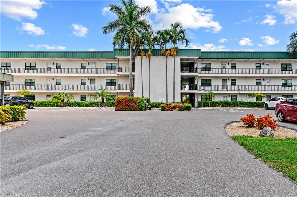 Fully Furnished Condo in Seven Lakes Golf & Tennis Community, a highly desirable 55+ community offering an active, relaxed lifestyle in a prime Fort Myers location. This beautifully updated condo has one of the best views of the golf course from a large picture window. With a direct view of the putting green, you'll have plenty of entertaining puts to watch every day. Second floor units easily accessed by elevator. Exceptional kitchen update will impress the chef. Washer/Dryer inside unit. Just outside your front door you have a gorgeous courtyard with a community barbecue, perfect for entertaining and enjoying time outdoors. This quiet golf course community provides a wide range of amenities including tennis courts, pickleball, basketball, bocce, shuffleboard, walking paths, a car wash/vacuum area, and 6 community pools! Cable is included as well as covered parking. Ideally located near Outback Steakhouse, Trader Joe’s, Urgent Care, Publix and a variety of fantastic restaurants. Seven Lakes is known for its welcoming atmosphere and being an active community.