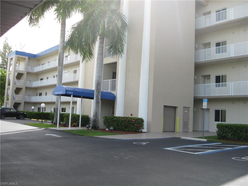 Lovely first floor condo in a highly desirable prime location. It's within walking or biking distance to Lakes Park with picnic areas, waterpark, train rides, and Farmer's Market.  Minutes to beaches, beach shuttle, airport, shopping, restaurants, Barbara B Mann, and downtown Fort Myers River District.  Meticulously landscaped, with walking trail, tennis/pickleball, tropical garden, gazebo and 3 fishing lakes.  Heated pool, Clubhouse with social activities offered, park benches, grills, and bike racks.  
This condo is super clean and has 1 large bedroom and 2 full baths.  LVP flooring in all the living areas and ceramic in the bathrooms.  Fully equipped kitchen with pantry.  MBR has large walk-in closet.  Sliders off the living room and the master BR lead you to a large lanai, big enough to entertain and to enjoy a peaceful, secluded wooded/landscaped view.  There is an outside storage closet by the assigned carport space for your beach toys and other items.  Hurry in to take a look.