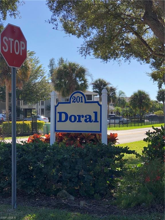 In Move in condition! Just reduced!Sellers are motivated. Charming, west facing, golf course view, first floor Doral condo with many upgrades...Custom closets, new lighting, Hurricane Windows, new A/C,  cork flooring throughout, Plantation Shutters, fresh paint and crown moulding. The newly remodeled bathrooms and granite kitchen help make this condo warm and inviting. New landscaping around the parking area and new car ports are being installed this spring. All assessments have already been paid. Washer dryer in condo. Doral is convenient to the best of shopping and dining in Naples. Seagate beach, Artis Naples and The Waterside Shops are only 5 minutes away . A great choice for golfers with Quail Run Golf Club in your backyard. Memberships are available but not necessary.Good potential rental income as well.
Agents, do not miss showing this two bedroom gem. Priced to sell.
