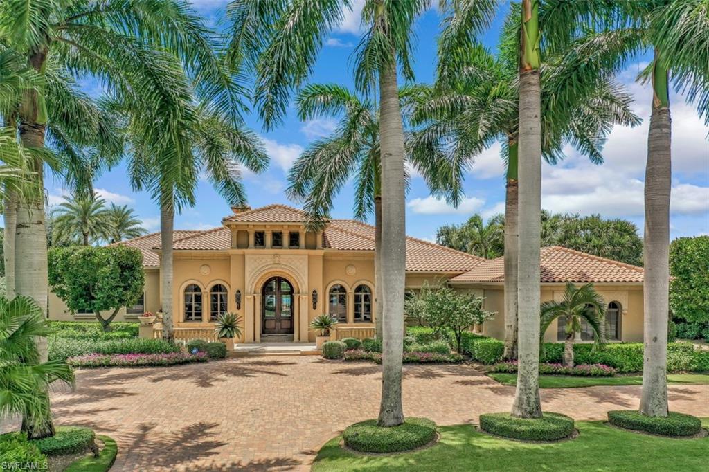 Welcome to elite Quail West, one of the finest sought-after golf communities Naples has to offer. This exquisite one story former Gulf Shore Model home with beautiful architectural details include finely detailed high ceilings with extensive crown moldings throughout. The home features four bedrooms each with their own en-suite. The master suite comes complete with a morning kitchen, his and hers walk in closets with custom built-ins, and his and hers separate master bathrooms. A library with custom built-ins and a wine cellar with temperature control are just a few of the amenities this home has to offer. The kitchen features a grand island with prep sink and two refrigerated drawers, double wall oven, warming drawers, dual dishwashers among other gourmet details.Cook in your summer kitchen overlooking the luxurious pool and spa with water features while enjoying the beautiful sunsets western exposure has to offer. As if the beauty of this home is not enough, it is being sold furnished, along with a full golf membership valued at $140,000. The community offers a 100,000sq ft. clubhouse, 2 story fitness facility, restaurants golf range with (2)18 hole golf courses and so much more.