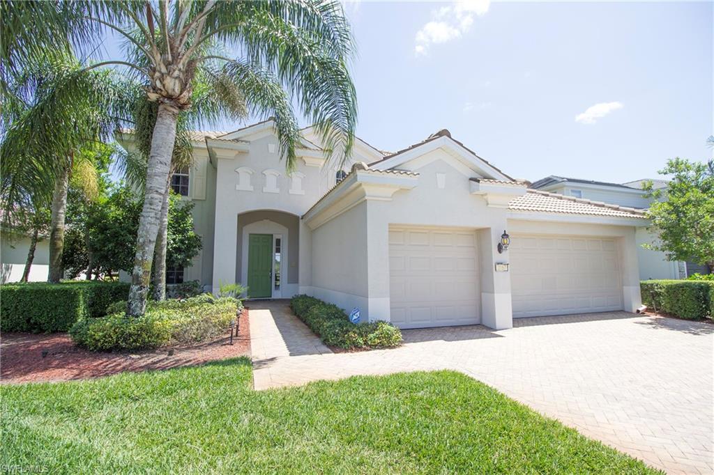 Former Pulte MODEL HOME – This large Turnkey Furnished, 5 bedroom with bonus loft, 3 and a half bath, 3 car garage Coronado Pulte Signature home boasts over 3,000+ of living space under air. Set back from the main road, this large tranquil lot sits on a lake, with southern rear exposure of an old grove, but only steps to community pool and tennis courts. The Groves is an exclusive larger estate home section of Orange Blossom, this caliber of estate homes set apart in its own gated enclave, but still enjoy the multiple resort style pools, fitness, parks and more. Enter to a palatial living space with atrium ceilings. Large tile, neutral colors, wood cabinetry provide model prestige. Large screened in lanai with ample room for pool. 3 car garage and large paver drive for multiple vehicles. Master suite on GROUND first floor level with large bath, dual sinks, garden tub, walk in tile shower and large closet. The second floor hosts 4 additional beds plus loft flex space. Ample work from home space. The Groves at Orange Blossom Ranch is located amongst Naples top golf, sanctuaries, fairgrounds and future Big Corkscrew Island Regional Park. See 3D walk through virtual tour.