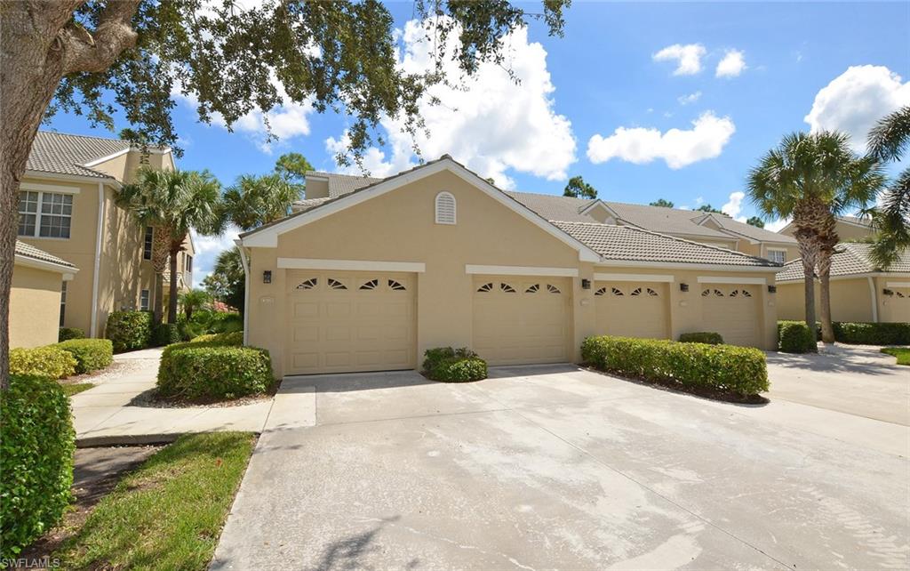 Unbelievable price for a Furnished Condo at The Club at Grandezza. This coveted first floor end unit has been meticulously maintained in Sabal Palm and offers a water view with a morning Eastern sunny exposure. This 2bed+ den/2 bath condo with extended detached garage is ready for a new homeowner.  Kitchen offers upgraded granite counter tops, Ceiling fans throughout, Complete HVAC replacement within last 5years and serviced every 6 months, Water heater replaced in 2013, upgraded wood trim in unit.  Grandezza golf and country club offers a variety of different memberships.  The community is centrally located with an abundance of shopping, dining, theaters, sporting events and close to Ft. Myers international Airport.