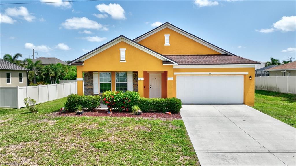 Enjoy the benefits of newer construction in an established, great neighborhood.  This beautiful home has plenty of room to roam with more than 2000 sq ft under air and city water and sewer already there and paid for! There is a new stove and dishwasher and in addition, the AC and roof were replaced in 2023 from hurricane. Peaceful neighborhood with a well maintained home in a highly desirable central location makes this house  a great choice!