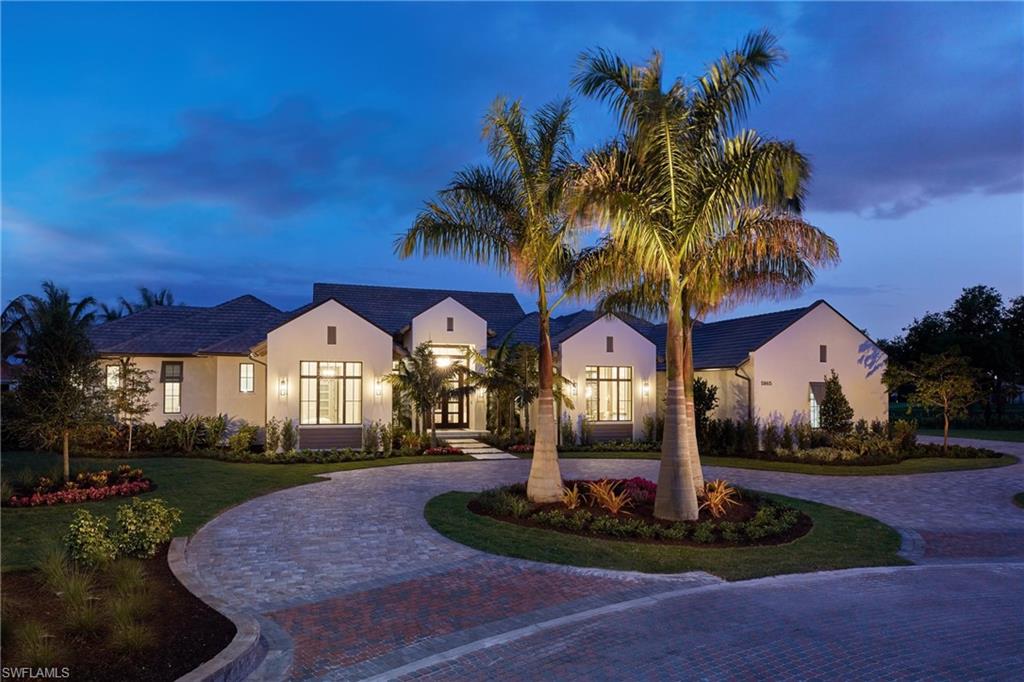 Welcome to the CALISTA Model, beautifully appointed by Cardamon Design and built by Stock Custom Homes! High ceilings with custom beam work, an open floor plan, state-of-the-art appliances, home automation and lighting control system and exceptional outdoor living space makes this floor plan inviting and functional. This 4 bedroom, 4 full & 2 half bath home with 4-car garage is situated on a lot with a partially private view with glimpses of the lake and golf course.  A fantastic lot on a cul-de-sac in a low traffic area, combined with the many amenities of Quail West make this a highly desirable location.  The lush grounds of Quail West have made it the hidden gem of Southwest Florida for many years. 36-holes of golf designed by Arthur Hills.  
A Builder Incentive of $40K toward the house membership is currently being offered.
