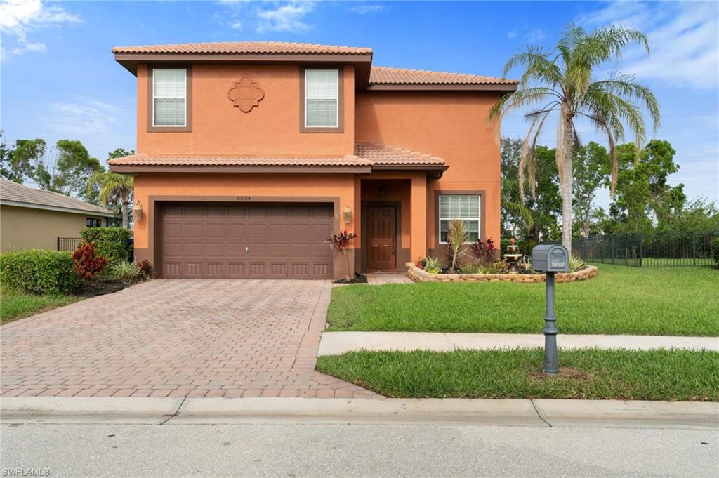 This lovely roomy home is perfect for those who desire low-maintenance living in a luxurious setting. Explore this 5 bed/2.5 bath/2car garage 2333 sq ft split-floor plan single-family home which features granite countertops, stainless steel appliances, ample kitchen cabinetry, ceiling fans, porcelain & wood plank tiles, and laundry room. Master Bedroom is equipped with an en-suite with crown molding, a walk-in shower, and a soaking tub. Lawn and irrigation services are included in the minimal HOA fees, making this home virtually maintenance-free. With its convenient location minutes from I-75 and RSW Airport, 10 minutes from Downtown Fort Myers, and within walking distance to shopping centers and restaurants, this home has everything you require. Don't miss your opportunity to own a piece of paradise.