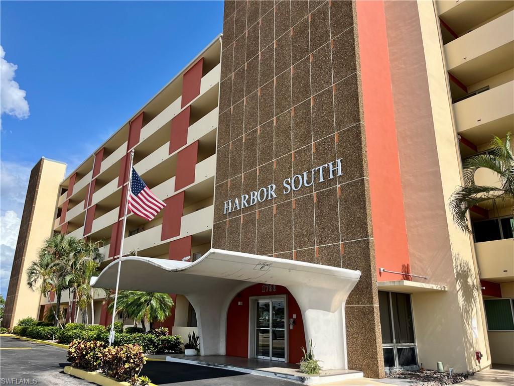 This condo offers stunning RIVERFRONT VIEWS, excellent boating access to beaches and marinas, and desirable SOUTHERN EXPOSURE to enjoy the heated community pool all day long!  This first floor unit provides convenient,  easy access to your car and all the amenities this association has to offer including, the heated pool, community room perfect for entertaining friends and family, billiards, exercise equipment and community boat dock.  From the moment you walk through the door your eyes are immediately drawn to the pool and canal views. Located right at the Cape Coral Bridge, you are in walking distance to all the best bars, restaurants, and shopping downtown Cape Coral has to offer!  You will also have a front-row seat view of the cities spectacular 4th of July Fireworks. This building has all the bases covered with a new roof installed in 2024 and the State mandated Milestone Report successfully completed.