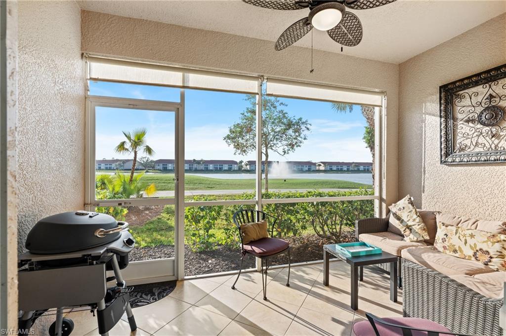 Welcome to this inviting 2-bedroom, 2-bathroom condo nestled within a highly desirable bundled golf community in North Naples. Just minutes from I-75, beautiful beaches, dining, and shopping, this property offers the ideal location for enjoying all that Naples has to offer. Step inside to discover an open-concept living area with plenty of natural light, creating a welcoming and relaxed ambiance. The spacious kitchen features ample counter space and cabinetry, perfect for preparing meals and entertaining. The cozy living room flows seamlessly into the dining area, providing the perfect space for hosting family and friends. Sliding doors lead out to a peaceful lanai where you can unwind and enjoy the 17 tee and scenic views of the surrounding community. The master suite offers a private retreat with a generous closet and an en-suite bathroom. The second bedroom is well-sized, ideal for guests or use as an office. Both bathrooms are updated with modern finishes, creating a comfortable and functional layout. Living in a bundled golf community means you have access to an array of amenities, including unlimited golf, tennis courts, a fitness center, and a sparkling community pool. Whether you're seeking a year-round residence, a vacation home, or an income-producing property, this condo is a fantastic investment opportunity with its prime location and sought-after features. Don’t miss out on this gem in North Naples!
