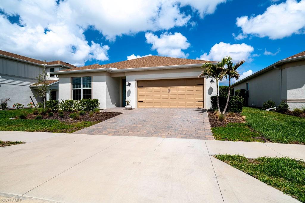 Stunning 2024 one-story home in the gated Verde neighborhood of BABCOCK RANCH, the nation's first solar-powered master-planned community. 

This 3-bedroom, 3-full-bath residence offers approximately 2,230 sq ft under an open great room floor plan ideal for entertaining and everyday living. The kitchen features an island, natural gas connection, pantry, and stainless steel appliances. Enjoy walk-in closets, French doors, foyer entry, tile and carpet flooring, in-residence laundry, a covered lanai with east rear exposure, and plenty of yard space with room for a pool. Solid concrete block
construction, impact-resistant windows, shingle roof, and central electric A/C provide peace of mind. Located in Flood Zone X — no lender-required flood insurance. Babcock Ranch amenities include a clubhouse, multiple pools, a fitness center, pickleball, tennis, a dog park, biking trails, a restaurant, and a fishing pier. Near Punta Gorda Airport, Fort Myers, and Gulf beaches. All measurements approximate.