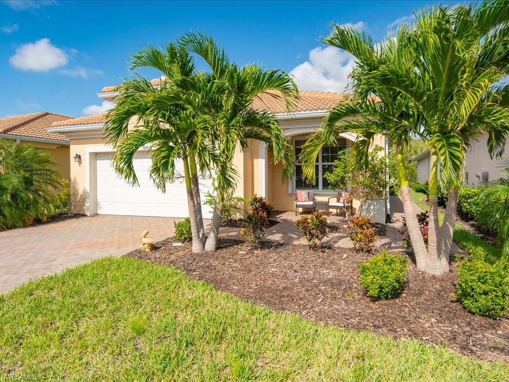Coastal inspired pool home sold turnkey in SW Florida's premier 55+ community! Enjoy all the activities and resort style amenities of Pelican Preserve, including a 27-hole championship golf course, outdoor amphitheater, nature preserve with walking trails, clubhouse with state-of-the-art fitness center, wellness and spa treatment rooms and many dining options. Relax by the resort-style pool or enjoy one of the exercise classes, tennis or pickleball. This 2019 home is very private, with no neighbors behind or in front of this meticulously maintained 2 bedrooms plus den pool home with spa. Inside you’ll enjoy volume ceilings with crown molding, designer furnishings, tile floor laid on the diagonal and an open kitchen with ss appliances, white cabinets, breakfast bar, granite counters, and custom backsplash! Access the pool, spa, and beautifully landscaped backyard through sliding glass doors. Primary bedroom has a walk-in closet with an ensuite bath with dual sinks and walk-in shower. Spacious guest bedroom and a den that could be used as a 3rd bedroom. Numerous upgrades, including new storm shutters, Culligan water system, whole home air purification, and many smart home features.