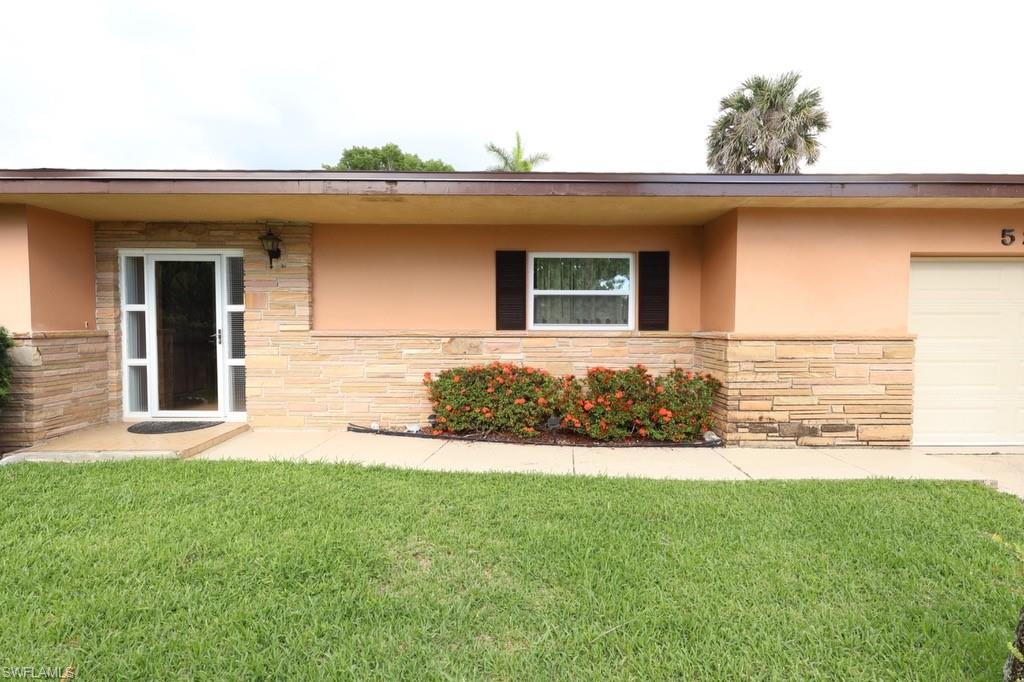 Charming Florida Ranch Retreat Near the Cape Coral Yacht Club

Welcome to this inviting Florida Ranch-style single-family home offering the perfect blend of comfort, character, and outdoor living. This well-maintained residence features 2 spacious bedrooms and 2 full bathrooms, thoughtfully designed for easy Florida living.

Inside, you'll find comfortable living spaces highlighted by a unique retaining wall feature in the dining room, adding warmth and architectural character to the home. The layout flows seamlessly to the outdoor oasis, where an enclosed pool and lovely lanai create the perfect setting for relaxing, entertaining, or simply enjoying Southwest Florida’s beautiful weather year-round.

Step outside to discover a large backyard surrounded by lush tropical greenery, creating a private retreat ideal for morning coffee, evening sunsets, and gatherings with family and friends.

Perfectly situated in a desirable location, this home is just minutes from the renowned Cape Coral Yacht Club, offering convenient access to boating, dining, beaches, and waterfront recreation.

Whether you're searching for a full-time residence, seasonal escape, or investment opportunity, this charming property captures the essence of the Florida lifestyle.

Don't miss your chance to own this tropical retreat in the heart of Cape Coral!