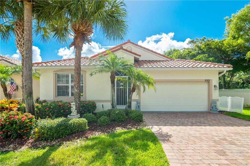 JUST REDUCED $15,000...Expanded Montego plan located on a large cul-de-sac lot overlooking a beautiful lakeview. One of the most private and quietest locations in this premiere 55+ adult community in Estero. This home offers 2 large bedrooms PLUS an oversized den, 2 full baths and 2 car garage with work bench, storage cabinets and utility sink. Happily lived in by its original owner, the wide-open kitchen has granite countertops & backsplash, loads of cabinets and drawers, and separate pantry.  The large master bedroom has a bay window, sitting area and two walk-in closets. The large master bath features, dual sinks, separate tub & shower, linen closet, and a private access thoughtfully added to the laundry room. Newer AC and hot water heater. The recently renovated clubhouse and recreation center offer a wide variety of amenities seldom found in a gated community with reasonable HOA fees. Cascades offers both "indoor and outdoor" swimming pools, fitness center with all new equipment, billiards rooms, multiple card rooms, thriving pickleball and tennis program plus a full time activities director.  Close to healthcare, restaurants, shopping, and some of the best beaches in Florida.