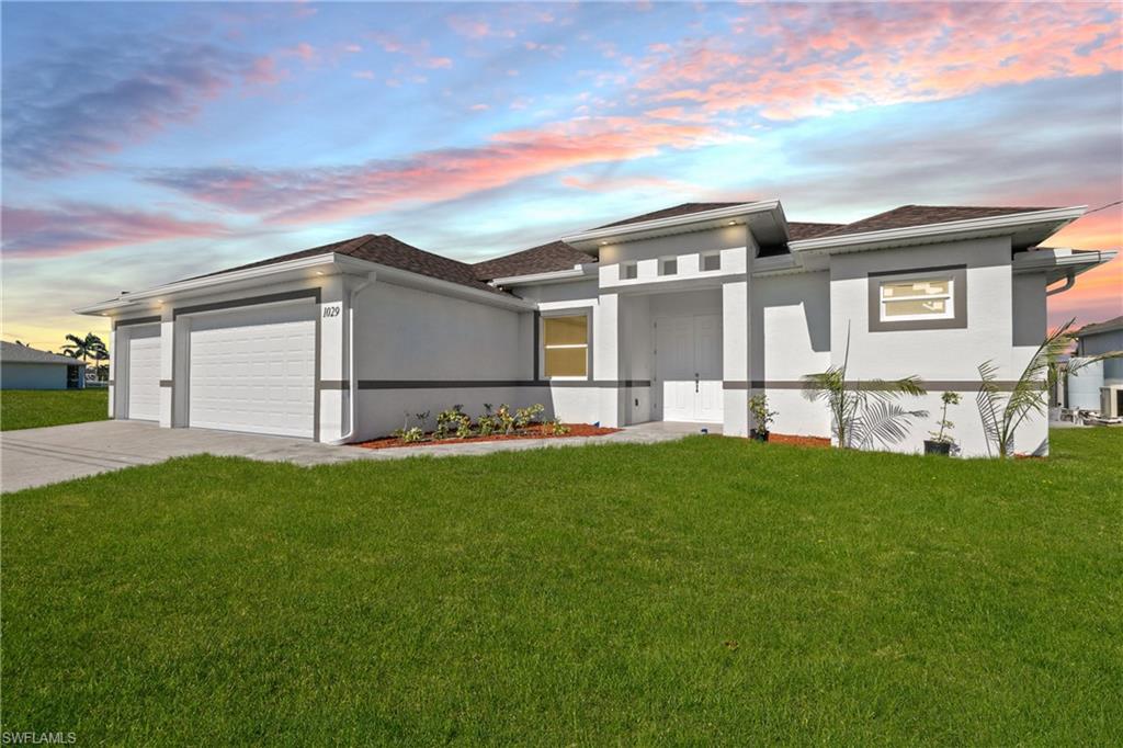 New construction home finished and ready for immediate occupancy! This property will have a 6 foot privacy fence added before closing. This home has modern features to include tile through out the home, designer tile in bathroom and kitchen. Outdoor patio is tiled and has a fully working BBQ kitchen with water and refrigerator. All windows and doors are impact rated and do not require metal storm shutters. Automatic sprinkler system included. master bathroom has double sinks, separate shower and bathtub. Come see this amazing house before its off the market.