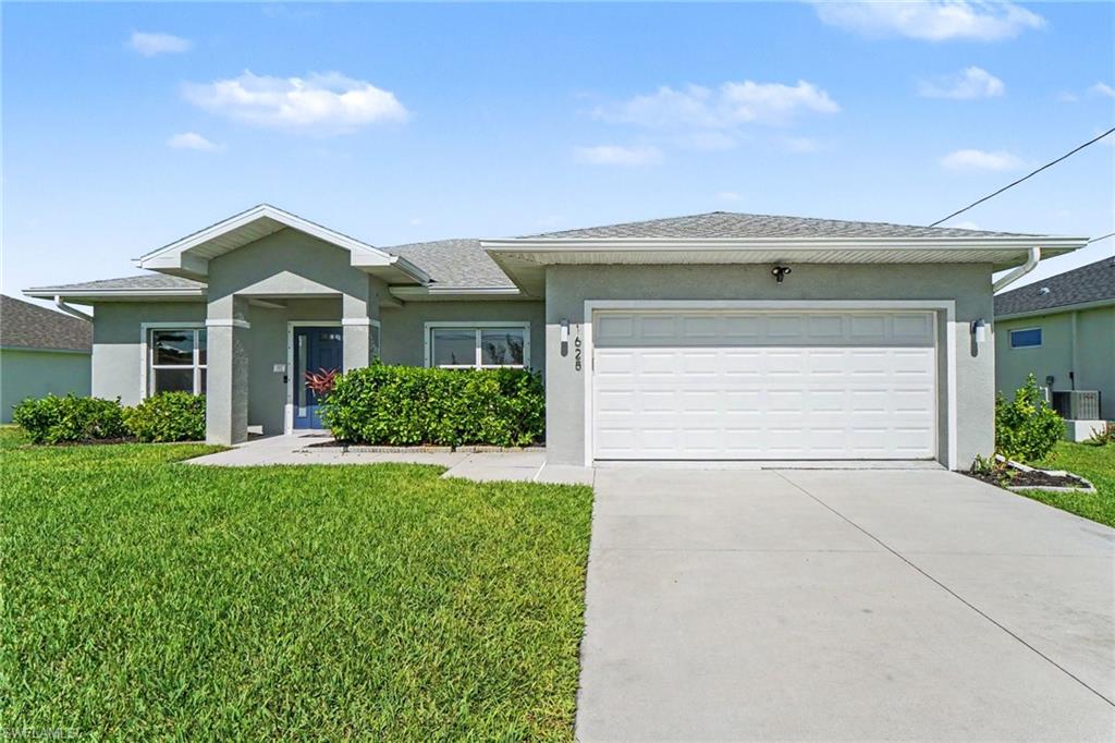 Welcome to 1628 NW 38th Ave, where modern design meets everyday comfort in one of Northwest Cape Coral's fastest-growing communities. Built in 2021, this move-in-ready home offers 3 bedrooms, 2 bathrooms, and a functional den/ office space. 

The spacious kitchen serves as the heart of the home, featuring granite countertops, abundant cabinetry, a breakfast bar, and seamless flow into the dining and living areas. The split-bedroom floor plan provides privacy for the primary suite, complete with 2 walk-in closets and en-suite bath. Feature double vanities and a large walk-in shower. 

Sliding glass doors open to a screened lanai overlooking a generously sized backyard with plenty of room to add the pool of your dreams. Additional highlights include tile flooring throughout, a water treatment system in the kitchen, and top of the line St Augustine grass. 

Located in the highly desirable Northwest Cape Coral area, you'll enjoy easy access to shopping, dining, parks, boat ramps, golf courses, and the continued growth that has made this one of Cape Coral's most sought-after neighborhoods. With no HOA fees, this home is an excellent opportunity as a primary residence, seasonal retreat, or investment property.

Move-in ready and waiting for its next owner—come experience the relaxed Southwest Florida lifestyle today.