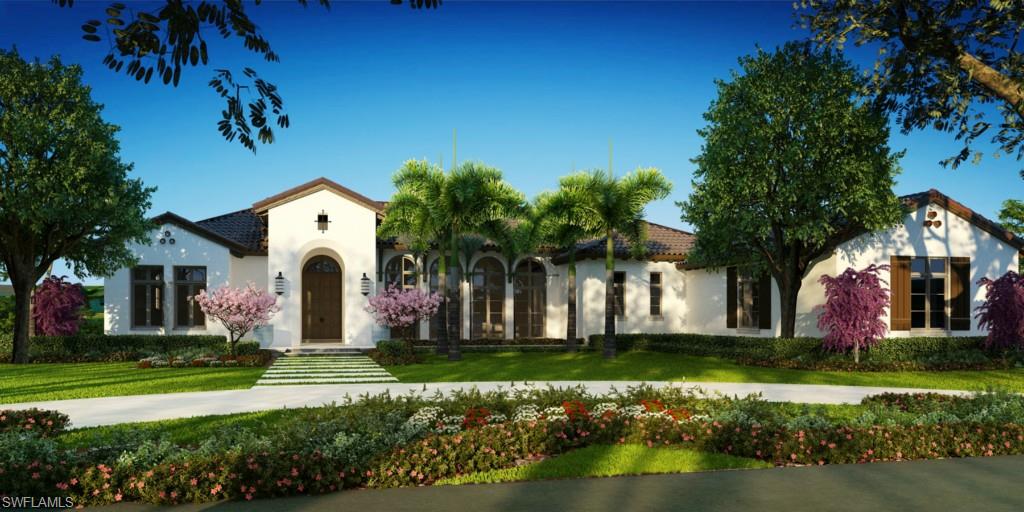 Built by Diamond Custom Homes, The Capistrano furnished Model features state of the art building technologies.  The Capistrano Model is a 4 bedroom, 5 1/2 bath, great room model comprising 5,401 sq. ft. of living area and 7,463 sq. ft. total. The centerpiece of the home is a 34' by 22' great room accentuated by wood beams on the vaulted ceiling, and features 5 pairs of 8' tall French doors w/ double 2' transoms in the rear and 3 pairs of fixed panel French doors facing the front terrace. The home features a wet bar and a dual purpose study used both as an office and secondary TV viewing area. The master bedroom features separate his and her bathrooms and closets, as well as a sitting room.  The guest wing features a back foyer to a side courtyard through metal gate. The rear of the home features spectacular lake views accentuated by an oversized pool and edgeless spa along with a patio designated for a future fire table. Home has a 3 car garage and dedicated golf cart garage.