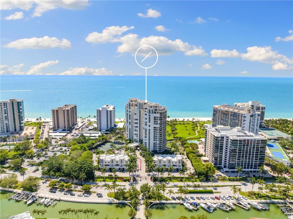 Experience luxury living at its finest in this elegant 3-bedroom + Den, 3-bathroom residence located at the Brittany direct beach front in Park Shore. This meticulously designed condo boasts breathtaking bay, gulf and city views.  Perched on the 21st this home has unparalleled views level of luxury living. 
Step inside to discover a haven of elegance with captivating bay and Gulf of Mexico views that will leave you in awe. The interior boasts a seamless blend of timeless design and modern amenities.  The kitchen is a culinary delight, featuring brand new high-end appliances. 
Owners can indulge in the building's common outdoor walking paths, gym, pool, tennis courts, bocce, and waterfront/beach access. 
Embrace a lifestyle of opulence and tranquility in this prestigious Naples location. Whether you're captivated by the stunning water views or the allure of the surrounding community, this residence presents an opportunity for an unparalleled coastal living experience.