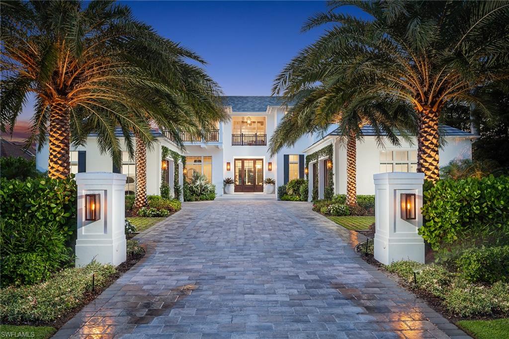 This home came through the Hurricane beauifully with NO DAMAGE.  Built in May of 2021 to the highest building standards. Move right into this impeccably appointed residence built by VIV Homes and designed by Stofft Cooney Architects. West Indies-inspired, this home blends the transitional features of wide-plank Legno Bastone wood flooring throughout with grays and whites in the furnishings. Offering 6,532 square feet under air, there are five bedrooms, all en suite with a study and a loft. Gourmet kitchen with quartzite countertops, Wolf gas range and double ovens, Sub-Zero refrigerator and freezer. Views of Old Harbour Channel and the preserve to the south from the multi-tiered lanai with heated saltwater pool and spa. Generator. Outdoor living area with a fireplace, Wolf grill and kitchen area, fire bowl and electric screens and shutters. Four-car garage. Sonos sound system and Lutron lighting system. Elevator. Immediate Port Royal membership available.