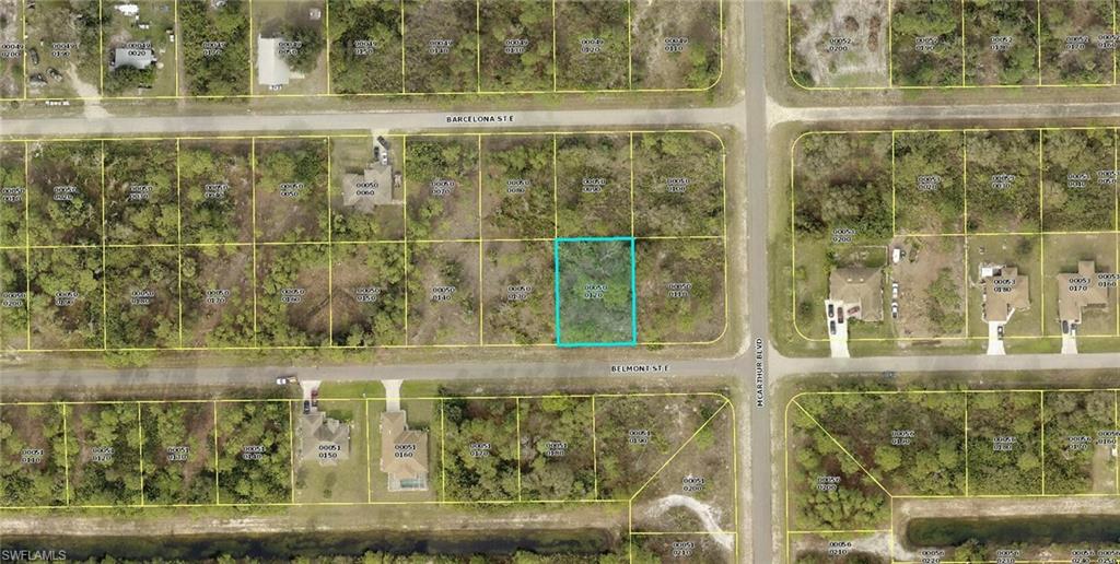 This is the spot for your dream home!  The lot is located just off of McArthur Blvd and two blocks off of Sunrise Blvd and easy access Bell Blvd S or Columbus Blvd S.  Just a short drive to the newly expanded HWY 82, Fort Myers and Punta Gorda airports, two spring training facilities and beaches!
