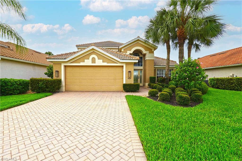 Welcome to your dream home in the prestigious Colonial Country Club! This stunning single-family home boasts 3 bedrooms, 3 bathrooms, breathtaking views of the 1st hole right from your backyard and includes A FULL GOLF MEMBERSHIP with ALL assessments paid. The updated flooring throughout this open and spacious home gives it a modern and luxurious feel. With a new roof in 2023  and No FLOOD INSURANCE required you can rest easy knowing your investment is protected. This home is being sold TURNKEY so pack your bags and start enjoying everything this community as to offer. The award-wining Colonial Country Club offers resort-style living with amenities like bundled golf, Har-Tru tennis courts, Pickleball, a refreshed Fitness Center with Brand New State of the Art Exercise Equipment, miles of Walking Trails and Bocce Ball.  With a restaurant and bar at the Club House, you can enjoy fabulous meals, drinks and plenty of Social Events. This home is perfect for those who love to entertain or simply relax and enjoy the peaceful surroundings. Whether you're an avid golfer or just looking for a serene place to call home, this property has everything you could ever want. Don't miss out on this incredible opportunity to own a piece of paradise in Colonial Country Club!