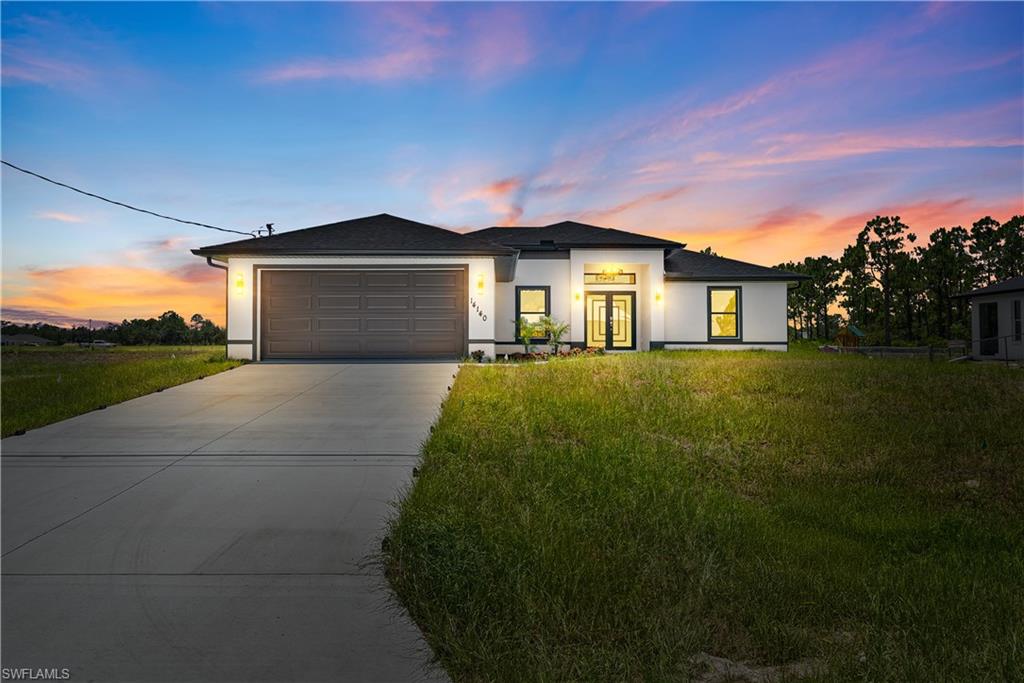 Brand new construction home offering 3 bedrooms, 3 full bathrooms, and a thoughtfully designed open concept floor plan in a highly desirable location near Buckingham Road with quick access to I 75, making commuting to Fort Myers, RSW International Airport, shopping, dining, and everyday conveniences effortless.

Situated on a peaceful canal backed lot with no rear neighbors, this home provides the perfect combination of privacy and modern living. Inside, you'll find beautiful finishes throughout, including tile flooring, a spacious kitchen with quartz countertops, custom cabinetry, stainless steel appliances, and an oversized island that flows seamlessly into the living and dining areas, creating an ideal space for both entertaining and everyday living.

The spacious primary suite serves as a private retreat, featuring a luxurious ensuite bathroom complete with dual sinks, a soaking tub, a walk in shower, and generous closet space. Two additional bedrooms each have access to their own full bathrooms, providing exceptional comfort and flexibility for guests, growing families, or multi generational living.

With its premium finishes, functional layout, canal backed setting, and prime location just minutes from Buckingham Road and I 75, this home delivers the perfect blend of style, convenience, and quality. Don't miss your opportunity to own a brand new home in one of the area's most desirable and rapidly growing locations.