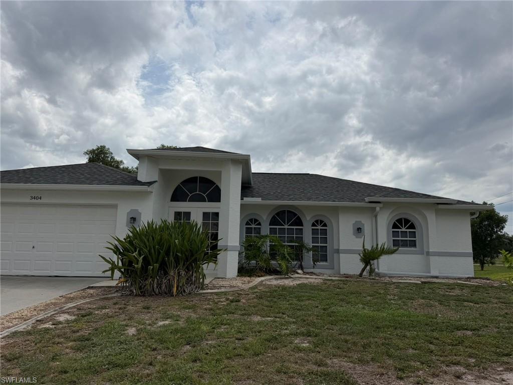 Three bedrooms, 2 bath ,2 car garage house available for rent in NE Cape Coral. Convenient location. Ready to move in.
