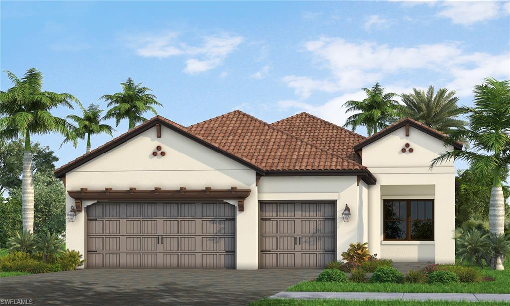 New Home by Neal Communities in the newest subdivision, Heritage Preserve in Verandah. READY NOW!  This beautiful BRILLANCE floor plan has 2079 SF, 3 bedrooms, den, 2.1 baths, 3- car garage, upgraded kitchen package with upgraded  cabinets, quartz counters, and stainless appliances, upgraded tile floors, IMPACT WINDOWS/DOORS, 8-ft doors, pocket sliders, coffer ceilings.    This private golf course community  is only 15 minutes from downtown Fort Myers offers 36 holes of championship golf, (optional membership) 9 miles of trails and board walks, kayaking along the Orange River, dog park with covered areas, playground, fitness center with dedicated spin room, 24/7 manned gated entrance, close to shopping with grocery, restaurants & bank. Lawn maintenance, Basic Cable and Internet are also included! THis home is built on homesite 195.