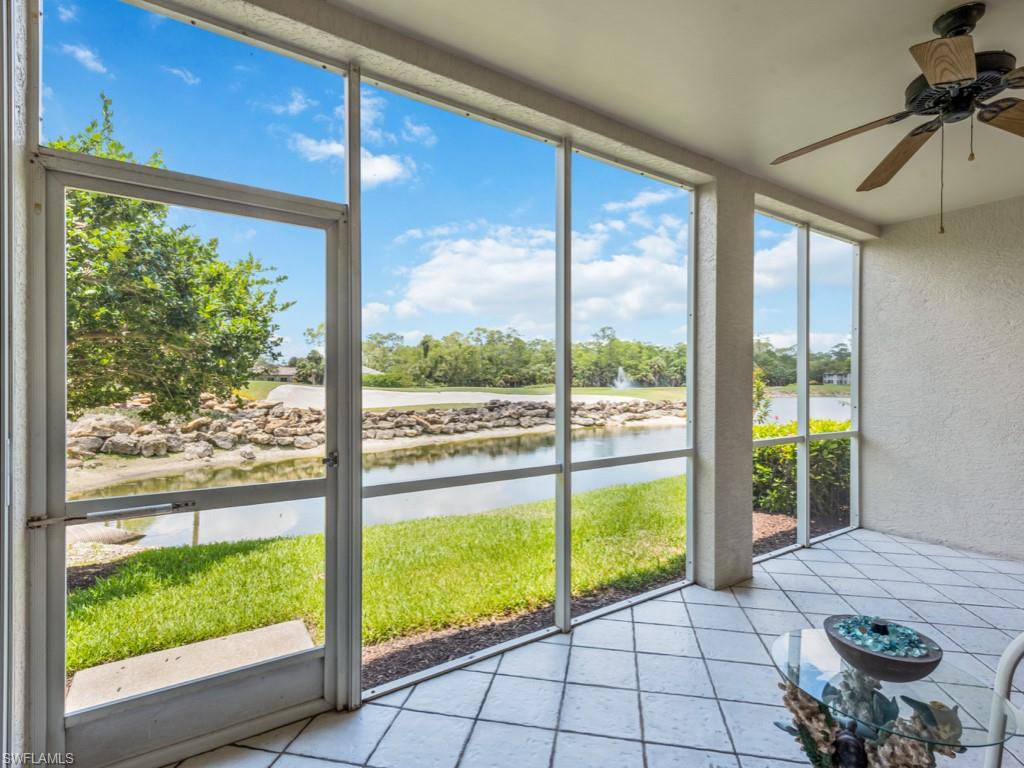 C10218-Check out this incredible opportunity to own this bright, southwest exposure, first floor unit with one of the most impressive views in all of Cypress Cove! Be wowed by the view that has it all.  Golf course, lake, fountain, preserve and beautiful landscaping too! This building offers additional guest parking that most don't. Conveniently located nearby to the shopping center and the entrance to The Strand. This adorable condo boast 3 true bedrooms, a private guest suite with two walk-in closets, and lives much like a single family home with it’s attached two car garage accessible through the laundry room. The roofs in Cypress Cove were replaced in 2019 and the neighborhood was painted in 2022.  The landscaping is mature and beautifully maintained. Enjoy a friendly, active country club lifestyle, complete with 3 beautifully maintained 9-hole golf courses, tennis, pickleball, a fitness center, and an impressive pool with lap lanes. There are newer bocce courts, as well as a recently added croquet center. Island Bar and the all-new Tavern 59 for residents to enjoy. Located within a short drive of many dining and shopping conveniences, and the sugar-sand beaches on the Gulf.
