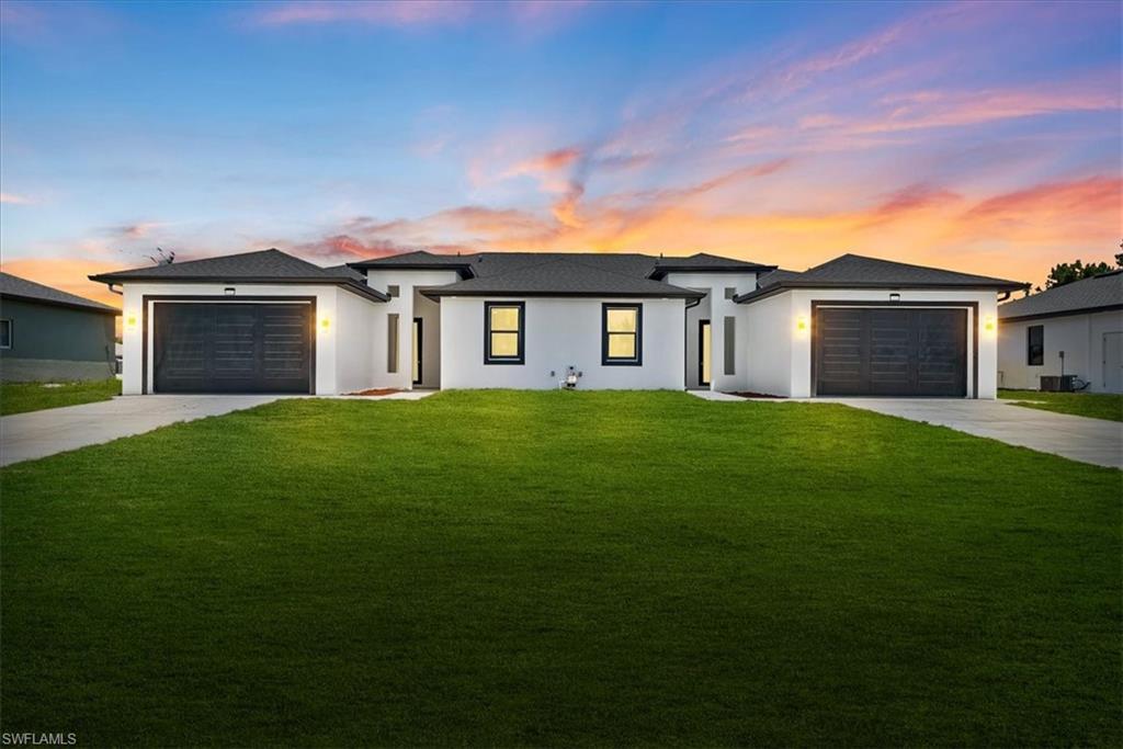 This stunning new construction duplex in the heart of Lehigh Acres offers the perfect blend of modern living and investment potential. Featuring two mirror-image units, each with 3 bedrooms, 2 bathrooms, and a spacious open-concept layout, this property is ideal for both homeowners and investors.

Built with hurricane-impact windows and doors, durable tile flooring throughout, and sleek granite countertops with stainless steel appliances, every detail combines style with peace of mind. Whether you choose to live in one side and rent the other or maximize income with both units, this duplex is designed for flexibility and long-term value.

Located in a fast-growing residential neighborhood, you’ll enjoy quiet surroundings while still being minutes away from shopping, dining, and major roadways.

Don’t miss the chance to own a brand-new property in one of Southwest Florida’s fastest-growing investment markets!