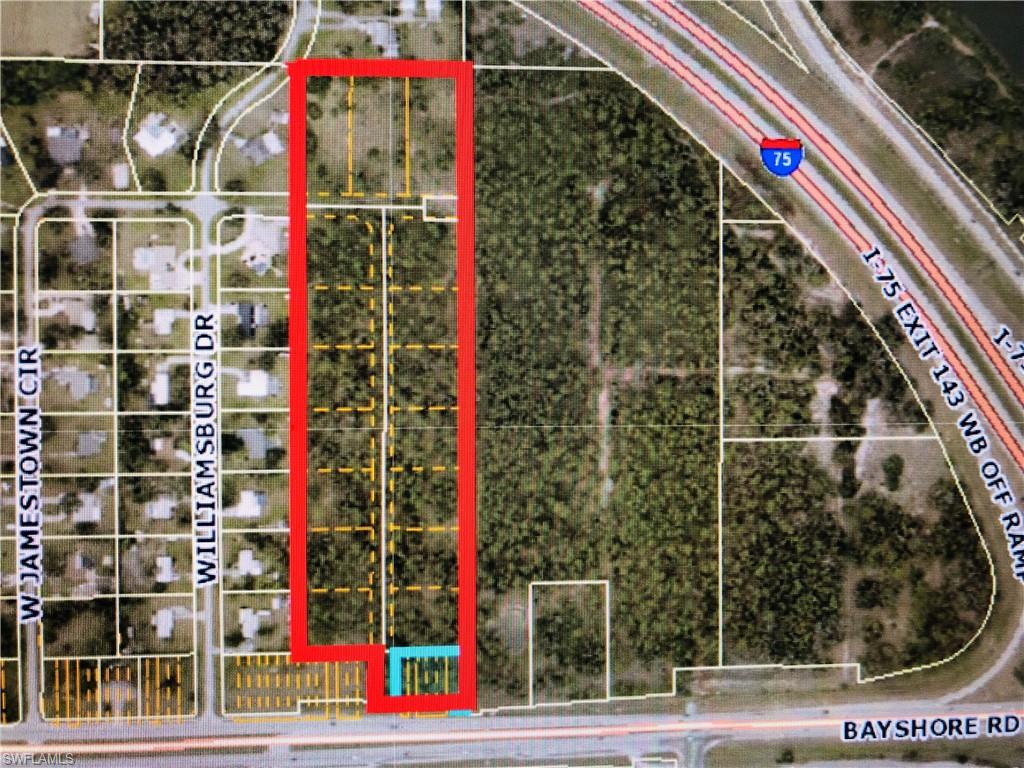 15 Acres West of I-75- East Jamestown Was phase 2 of Colonial Acres Residential Neighborhood-
I-75 went through the development many years ago. Seller is looking for a good rural development buyer to match the existing Phase 1. Seller is no longer developing properties. Buyer must schedule meeting with the Bayshore Community Civic association before going under contract for any intended use.
Lots in Phase 1 are 1 Acre-5 Acres + or -