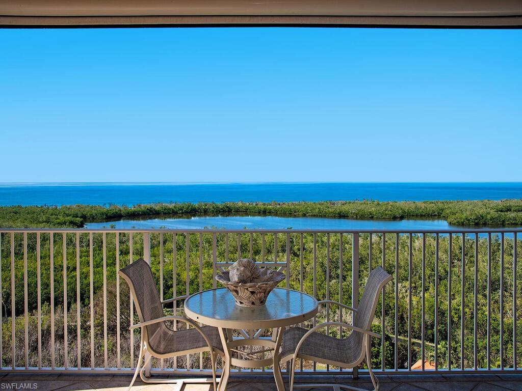 Light and bright corner end unit on coveted SW side with amazing wide gulf and sunset views. Fantastic space ready for your own special touches. Lovely marble floors in main living area of the home. There are 3 large suites plus an enclosed den/office. Two under building garage spaces. Wonderful 9 ft volume ceiling height. This much loved luxury high rise has 2 guest suites, tennis and a fitness center on site plus a gorgeous sunny pool and spa. Easy beach and tram access. There is guard gated security and 24 hour concierge in the lobby. Come home to Cap Ferrat and all the 5 star resort amenities of Pelican Bay with 2 beach front restaurants, tennis, a state of the art fitness/life center, gourmet dining and extraordinary shopping all close by at Waterside Shops and Mercado. This is the best of the Florida Lifestyle!