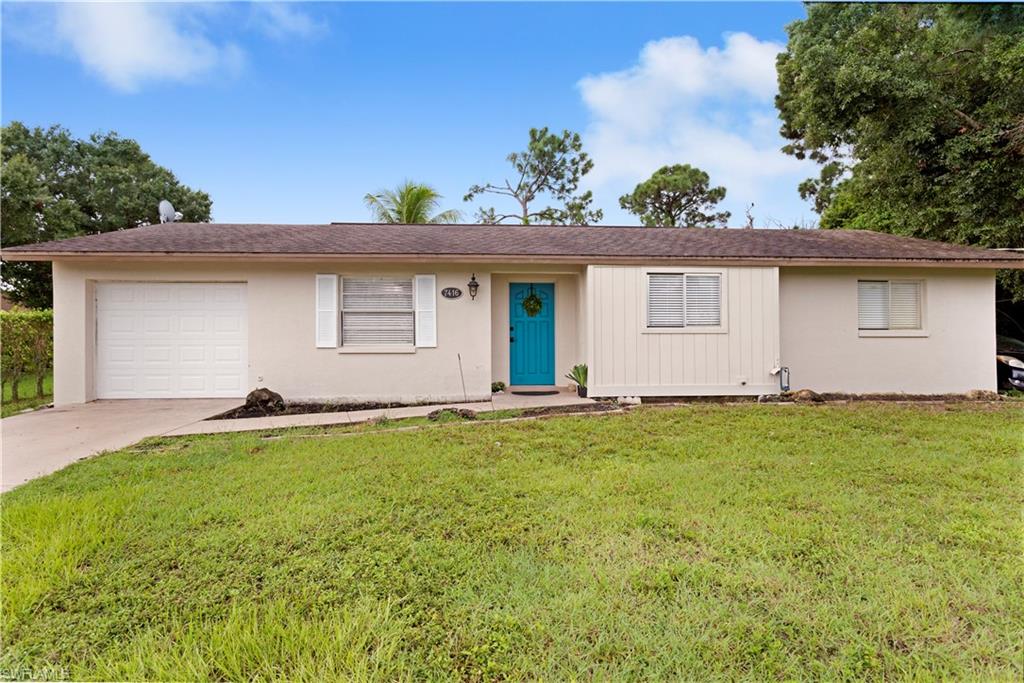 Welcome home to this charming home that is in the most convenient area of San Carlos park just two blocks from Hwy 41 for quick access to the beaches, shopping, and dining. Fresh paint, tile floors, and updates throughout including a beautiful new master bathroom. This large lot offer lots of privacy and opportunity to add a pool or simply create a little backyard retreat to relax. Roof is in great condition and 9 years old. Don't miss this opportunity to live so close to the sugar sand beaches at a great price and no HOA fees!