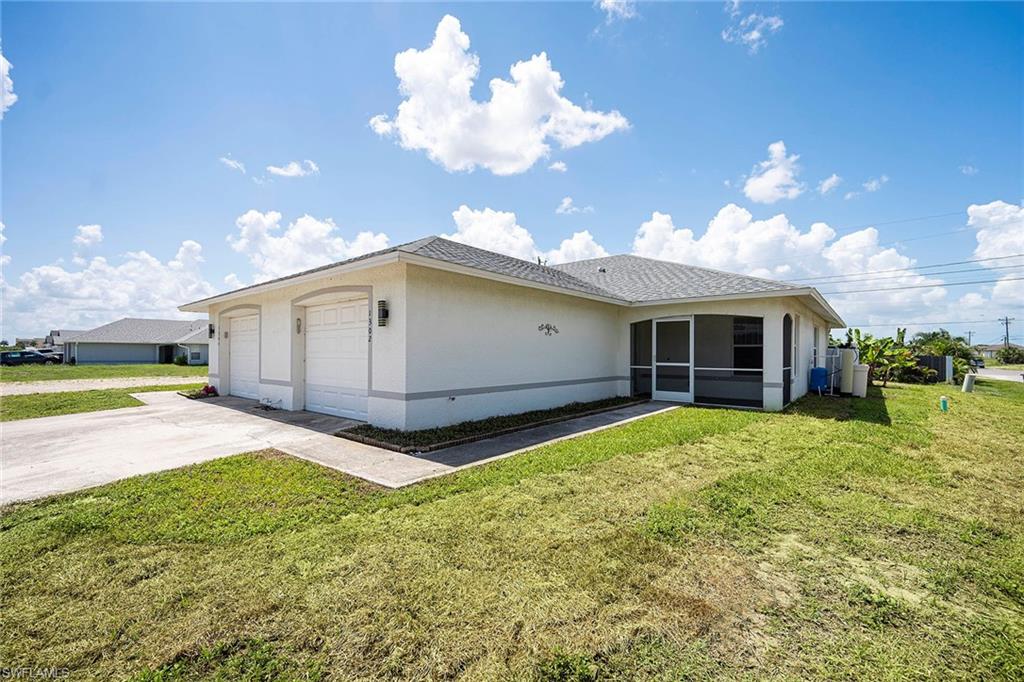 This well-maintained duplex presents a rare opportunity for immediate cash flow and long-term stability in the heart of Cape Coral. Each spacious unit offers 2 bedrooms plus a den, 2 full baths, vaulted ceilings, open-concept living, tile flooring throughout, private laundry, and a 1-car garage. Residents also enjoy screened porches and a private 10x12 concrete patio for outdoor living.

Recent capital improvements provide added peace of mind, including a new roof in 2023, updated kitchen appliances and water heater in Unit 1302, a new water softener, and fresh interior paint in Unit 1304.

Ideally located near Del Prado Blvd and Pine Island Road, this property offers convenient access to shopping, dining, and everyday essentials while maintaining a quiet neighborhood feel. Best of all—ZERO ASSESSMENT DEBT.

One side is already leased to a reliable long-term tenant through February 28, 2027, generating $1,960 per month ($23,520 annually) in immediate income from day one. The second unit is freshly updated, and move-in ready—ideal for an owner-occupant looking to offset expenses (“house hack”) or for an investor to lease at current market rents of $2,000+ per month.

With both units occupied, projected gross annual income approaches $47,500, creating an exceptional income-producing opportunity with major expenses already addressed. Whether you’re expanding your portfolio or entering the investment market, this low-maintenance duplex is positioned to perform from day one.

Don’t miss the chance to secure a high-demand, income-producing property in one of Cape Coral’s most convenient locations.