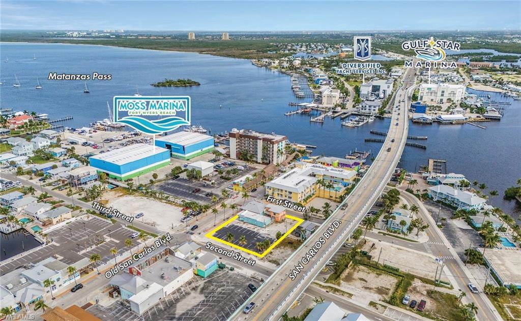 Old San Carlos Commercial is a distinctive Mixed-Use redevelopment opportunity in the core of Fort Myers Beach. 
Comprised of 0.42± acres across three parcels, it is strategically located at a hard corner within the vibrant Downtown District, a designated pedestrian-focused corridor that promotes public engagement. The site offers exceptional walkability to key attractions, including Times Square, Fort Myers Beach Pier, and Margaritaville, and offers direct visibility from the primary bridge—overseen from Matanzas Bridge by more than 23,000± AADT.
As part of the now-sunsetted, Mantanza Seafood and Inn CPD, the site was originally approved for up to 40 resort units and 5,000± square feet of commercial/retail floor area. 

“Old San Carlos Commercial” is a winning opportunity for a developer to be a part of Fort Myers Beach and its ground-up redevelopment efforts.