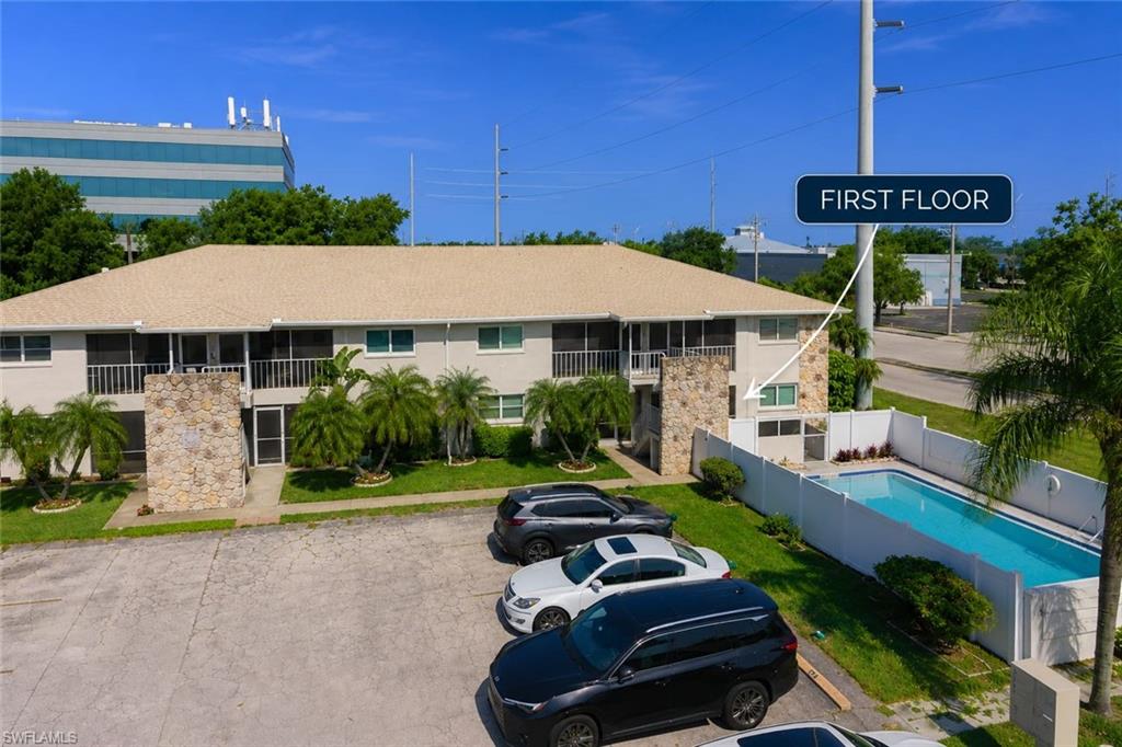 Welcome to this spacious first-floor 2-bedroom, 2-bath condo located in the desirable Everest Condo 55+ community in Southeast Cape Coral. Offering 1,092 square feet of living space, this recently remodeled home features a functional split-bedroom floor plan, an open living and dining area, and a screened lanai perfect for enjoying Florida’s beautiful weather.

This condo offers exceptional storage throughout, with well-equipped closets featuring wood shelving and cabinetry for added comfort and organization. The unit also includes a washer and dryer for everyday convenience.

Residents enjoy assigned parking, a community pool, and a prime location close to shopping, dining, medical facilities, and the vibrant Downtown Cape Coral entertainment district. Conveniently located just one block from Veterans Memorial Parkway and near the Midpoint Bridge, this property offers easy access to Fort Myers and surrounding areas.

Whether you’re looking for a seasonal retreat, year-round residence, or investment opportunity, this condo offers great potential at an affordable price.